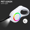 LED ABS Type-c Rechargeable Auto Retractable Dog Leash